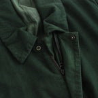 FBBBL | フランネル レーヨン・ガーメントダイ ロングブルゾン #DEEP GREEN [CW_FR026JK]