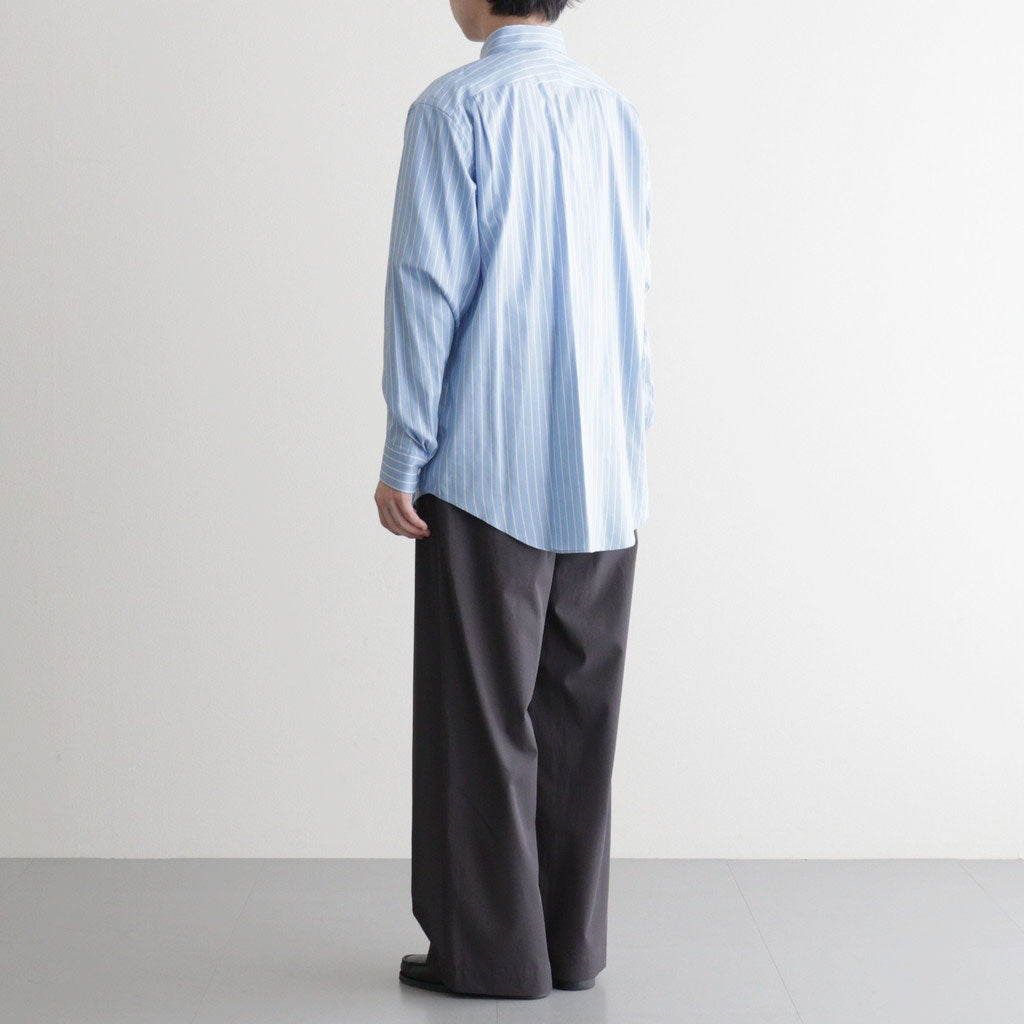 Brushed Cotton Gabardine Wide Straight Pants #CHARCOAL [GM261-40395]