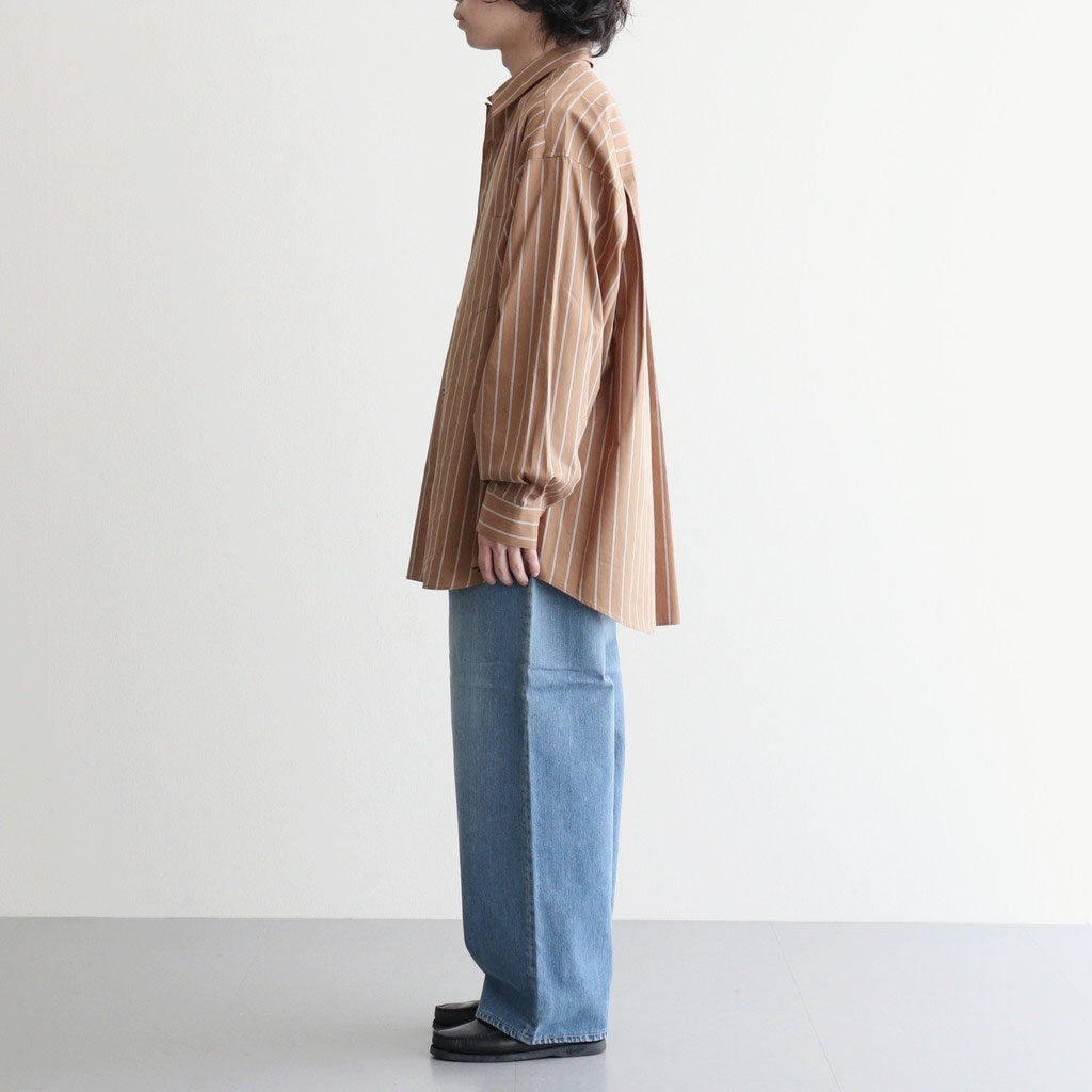 Selvage Denim Two Tuck Pants #INDIGO LIGHT FADE [GU263-40061LB]