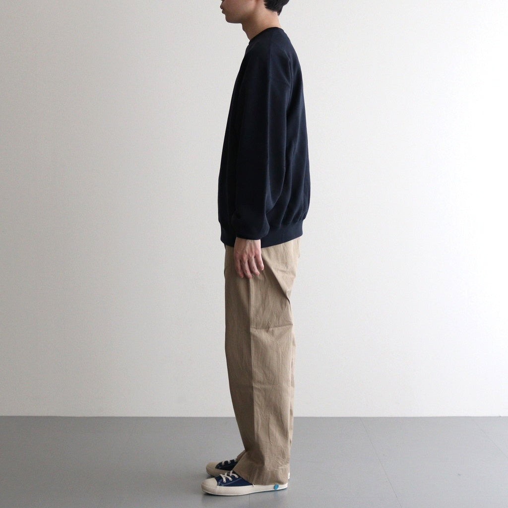 AZUMA Terry Crew Neck Sweat #NAVY [GU253-70240B]