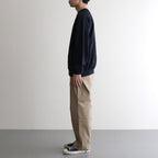 AZUMA Terry Crew Neck Sweat #NAVY [GU253-70240B]