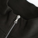 SUPER HIGH GAUGE SWEAT HALF ZIP P/O #DARK BROWN [A25AP03CU]