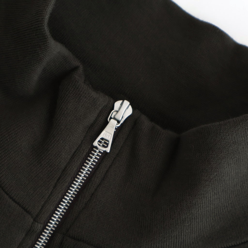 SUPER HIGH GAUGE SWEAT HALF ZIP P/O #DARK BROWN [A25AP03CU]