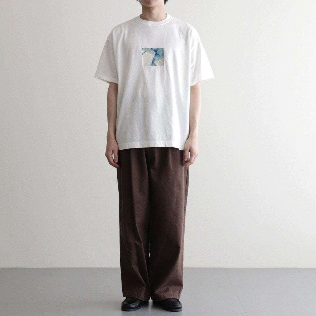Abstract Embroited T-shirt #WHITE [YK26SS01230CS] - ciacura 三重県