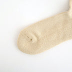 LOOSE PILE CREW SOCKS #RAW BEIGE [R1334-AW25]