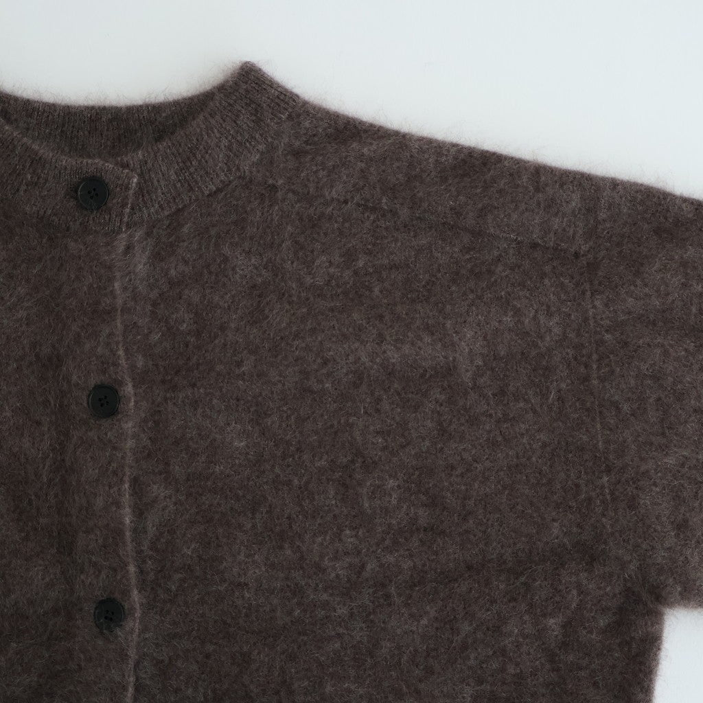 ROYAL CASHMERE FUR CREWNECK CARDIGAN #BROWN(035) [KRAGGW0903]