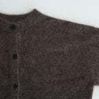 ROYAL CASHMERE FUR CREWNECK CARDIGAN #BROWN(035) [KRAGGW0903]