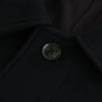 Melton Big Balmaccan Coat #BLACK [YK25FW01033C]