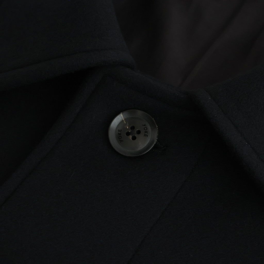 Melton Big Balmaccan Coat #BLACK [YK25FW01033C]