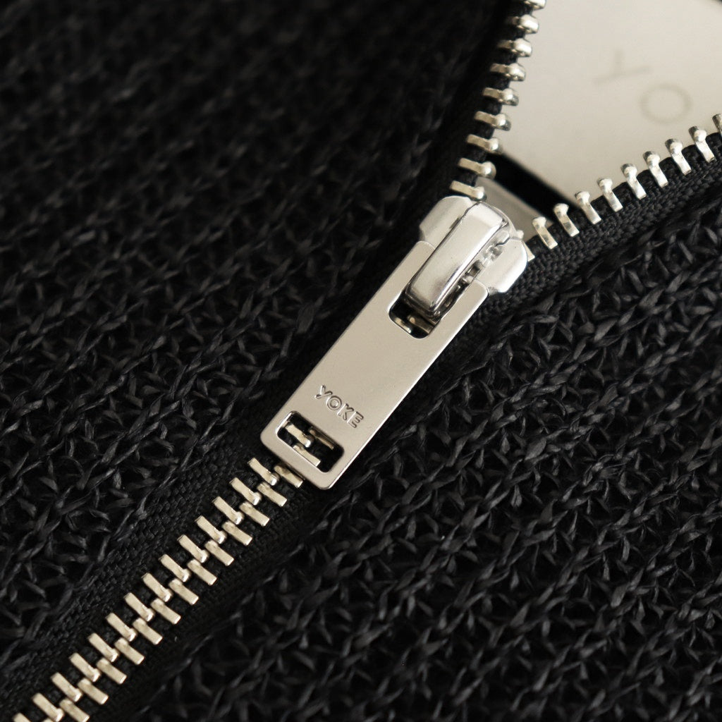 WASHI RAYON SHEER DRIVERS KNIT #BLACK [YK25SS0962S]