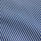 綿ストライプ ギャザーシャツ #NAVY×WHITE [HO-B006-051]