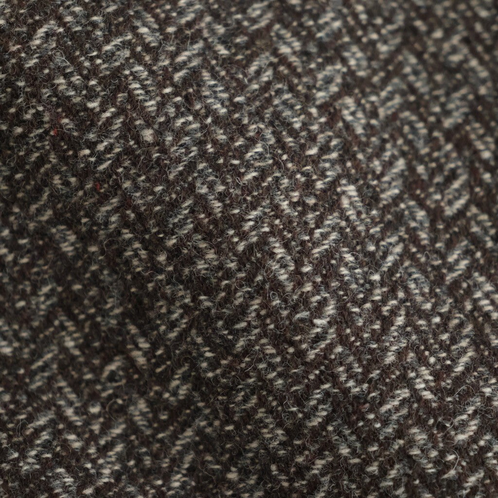 Herringborn Tweed Zip Blouson #Brown [YK26FW01314B]