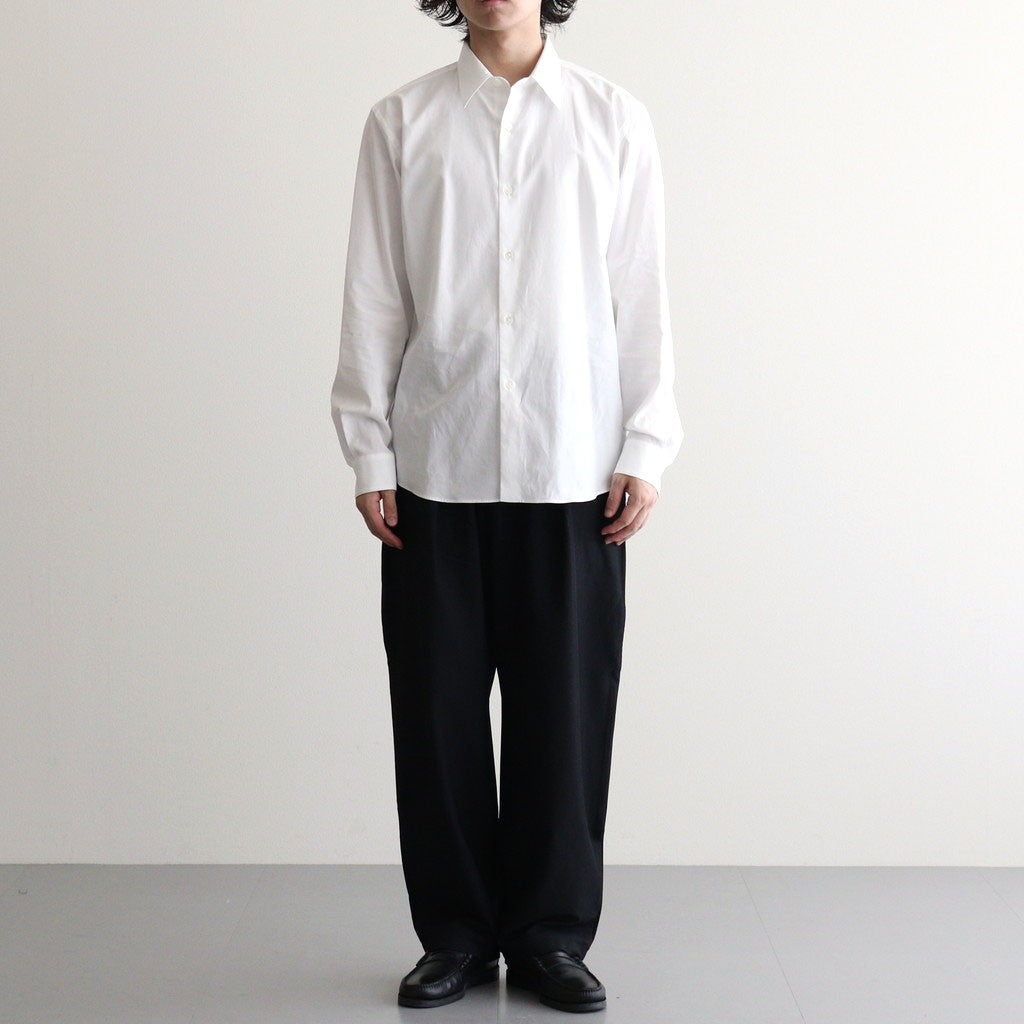 WASHED FINX TWILL SLIM SHIRT #WHITE [A26AS03TN]