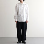 WASHED FINX TWILL SLIM SHIRT #WHITE [A26AS03TN]