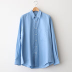 WASHED FINX TWILL BIG SHIRT #BLUE [A25AS02TN]