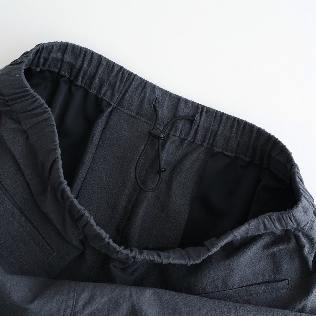 Cotton Linen Seersucker Track Shorts #GRAY [GM262-40036]