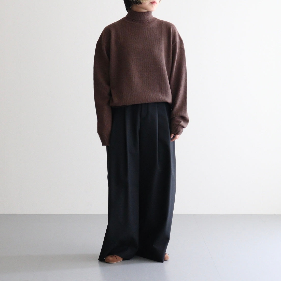 Turtle Neck #BROWN [2503-006]