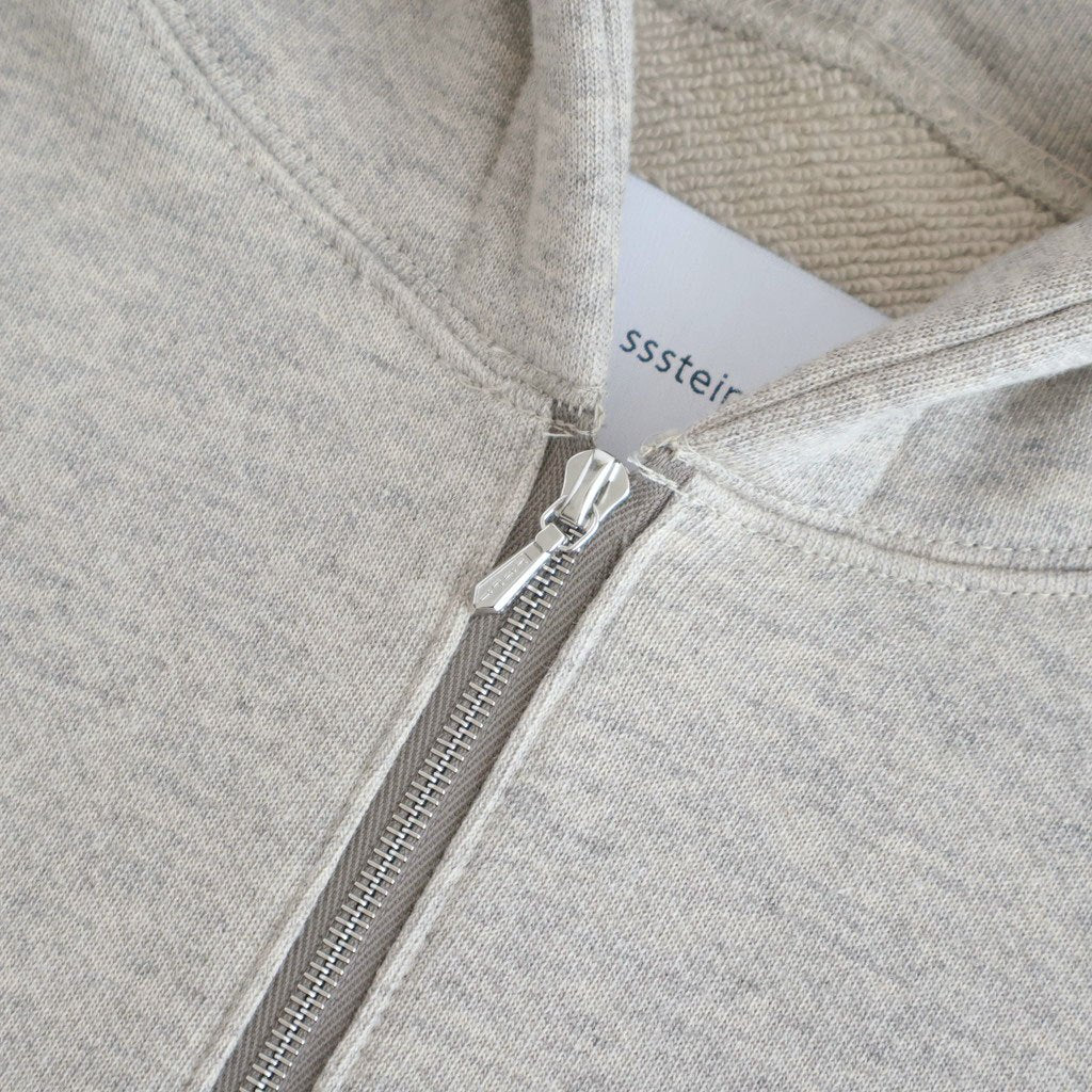 COTTON CASHMERE SWEAT ZIP HOODY #GREY [ST.1469]