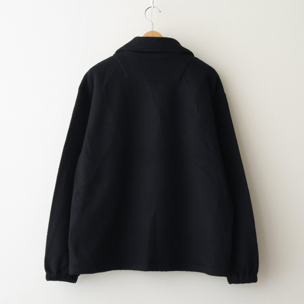Wool Fleece Half Zip Pullover #BLACK [YK25FW01090B] – ciacura