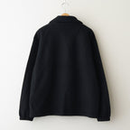 Wool Fleece Half Zip Pullover #BLACK [YK25FW01090B]