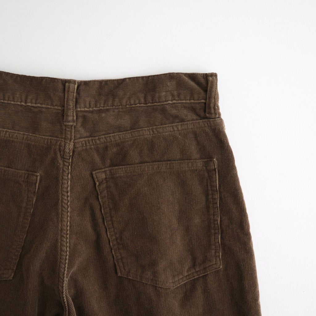 Corduroy Wide Pants #BROWN [ID-PT199]