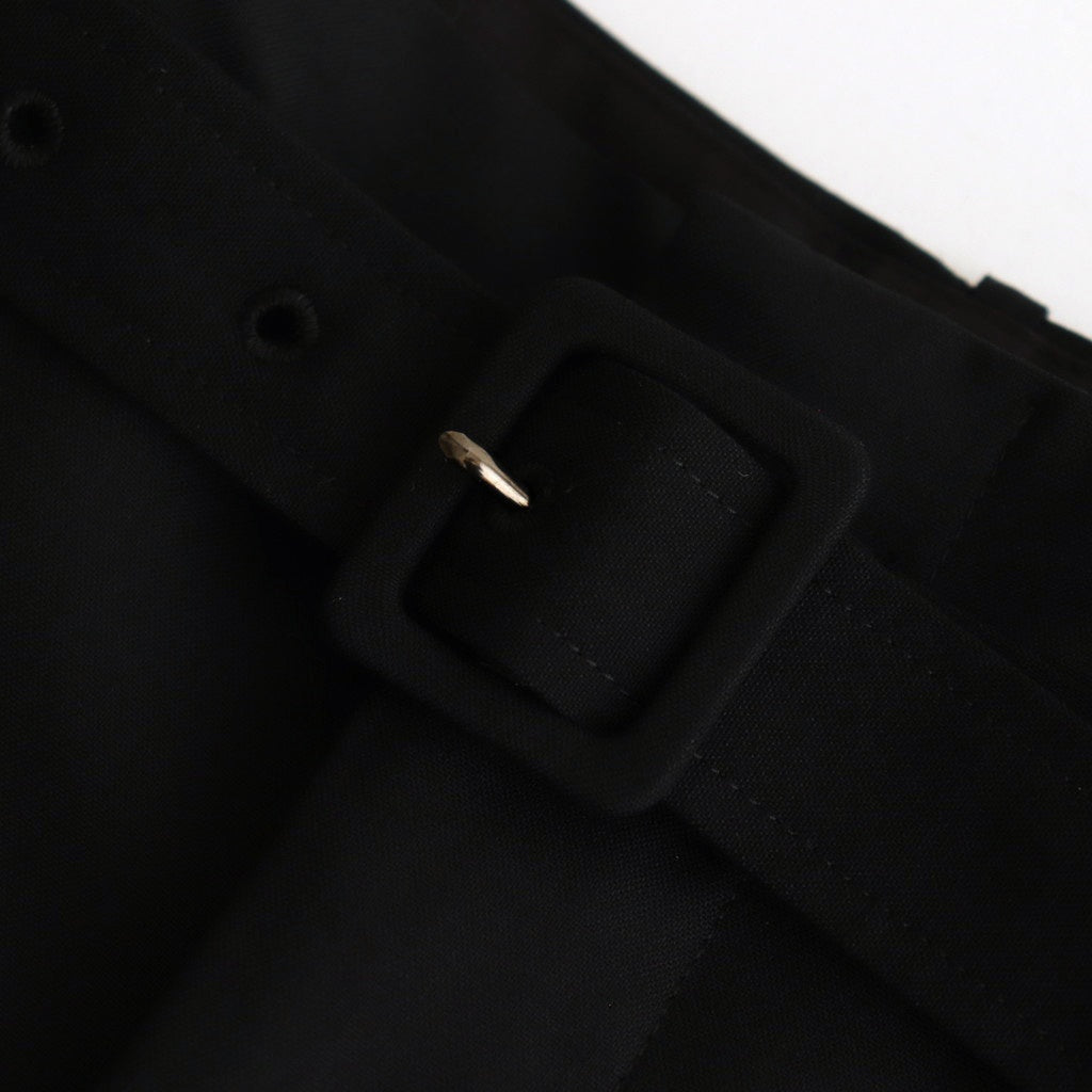 SUPER FINE TROPICAL WOOL TWO-TUCK SLACKS #BLACK [A25SP04MT] – ciacura