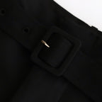 SUPER FINE TROPICAL WOOL TWO-TUCK SLACKS #BLACK [A25SP04MT]