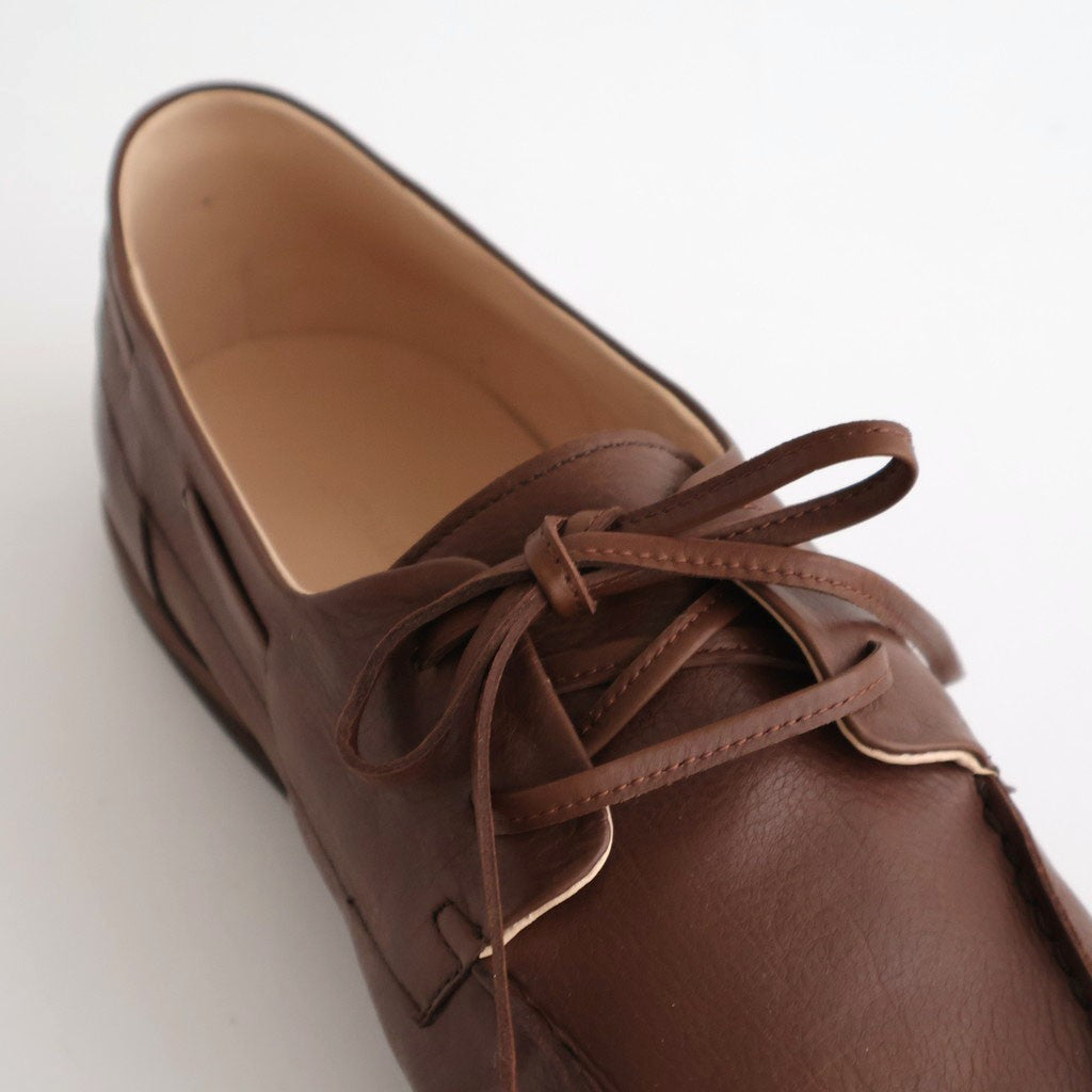 SOFT LEATHER DECK SHOES #BROWN [A26SS03QD]