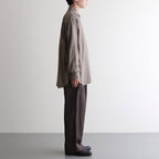 CUPRO TWILL OVERSIZED LS SHIRT #TAUPE [ST.1151]