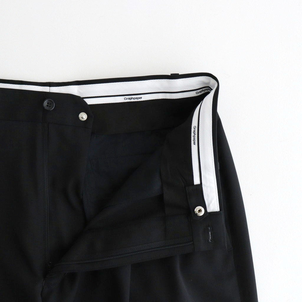 Melange Herringbone Pleated Wide Shorts #BLACK [GM261-40333]