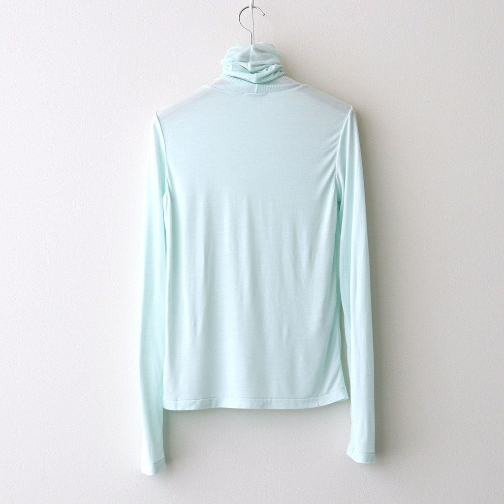 MODAL SILK JERSEY TURTLENECK PULLOVER #MINT [KKAGLW0012]