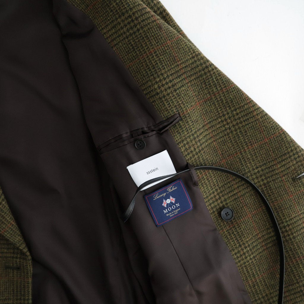 BRITISH TWEED OVERSIZED PEAK LAPEL JACKET #TWEED CHECK [ST.1586]