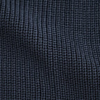 BATONER ウール梳毛片畔 Vネックカーディガン #CHARCOAL BLUE [HR-N002-051]