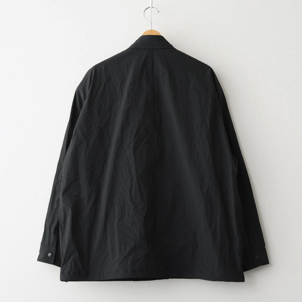 エステルウェザー ジップブルゾン #BLACK [HQ-J015-051]