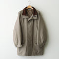 WOOL FULLING FLANNEL PADDED OVER BLOUSON #TOP BROWN [A25AB02CF]