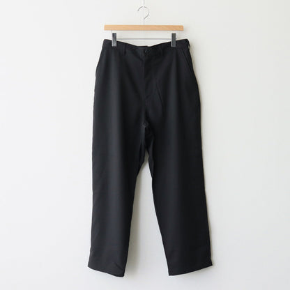 WOOLY TWILL TROUSERS #BLACK [FSC243-40178]