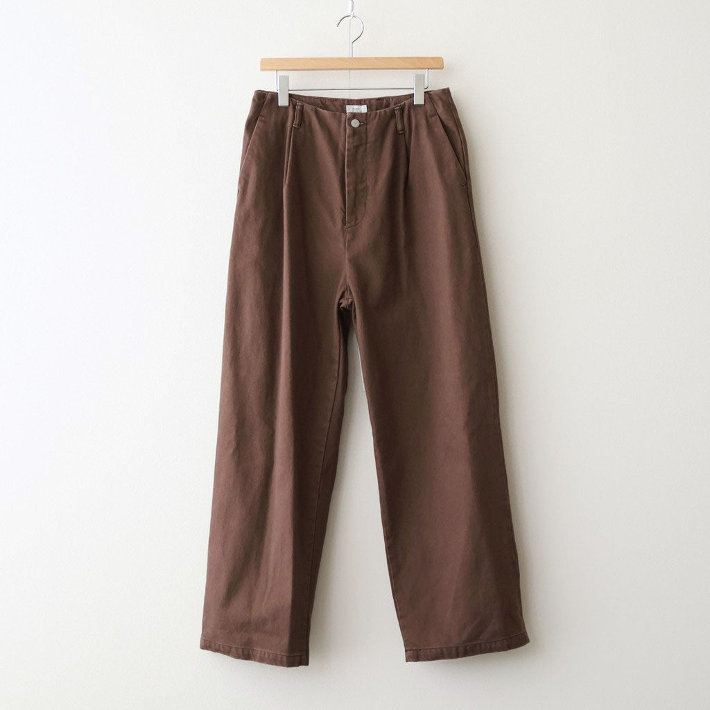 1pleated Wide Tapered Trousers #BROWN [YK26SS01181P]