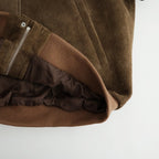 Hairy Suede Raglan Blouson #BROWN [GU263-30324]