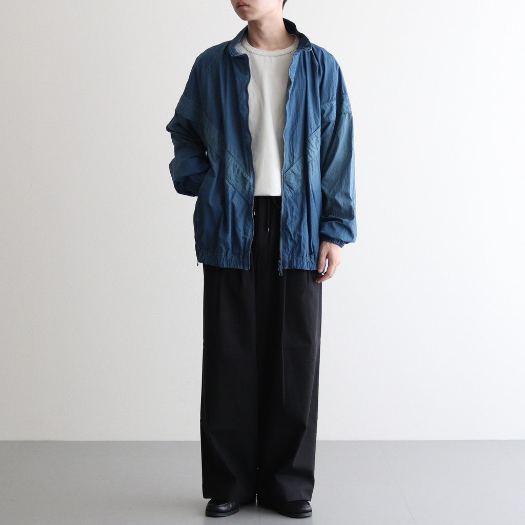 SPRAY PRINTED NYLON ZIP BLOUSON #OCEAN BLUE [YK23SS0463B]