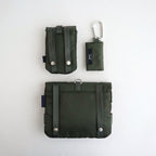 ナイロンツイル マルチポケットショルダーバッグ #KHAKI [HR-K207-051]