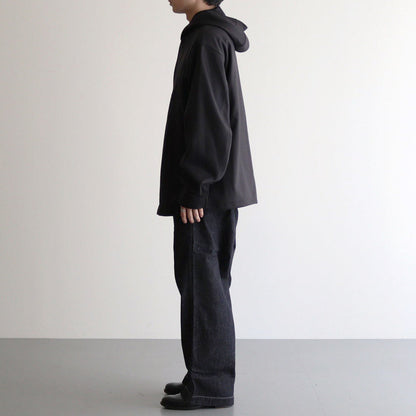 MELTON HOODED BLOUSON #DARK CHARCOAL [ST.928]