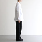 Flow Wide Turn-up Pants #Black [AOEFPT012]