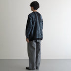 JACQUARD MOHAIR CARDIGAN #BLUE [YK24FW0814S]