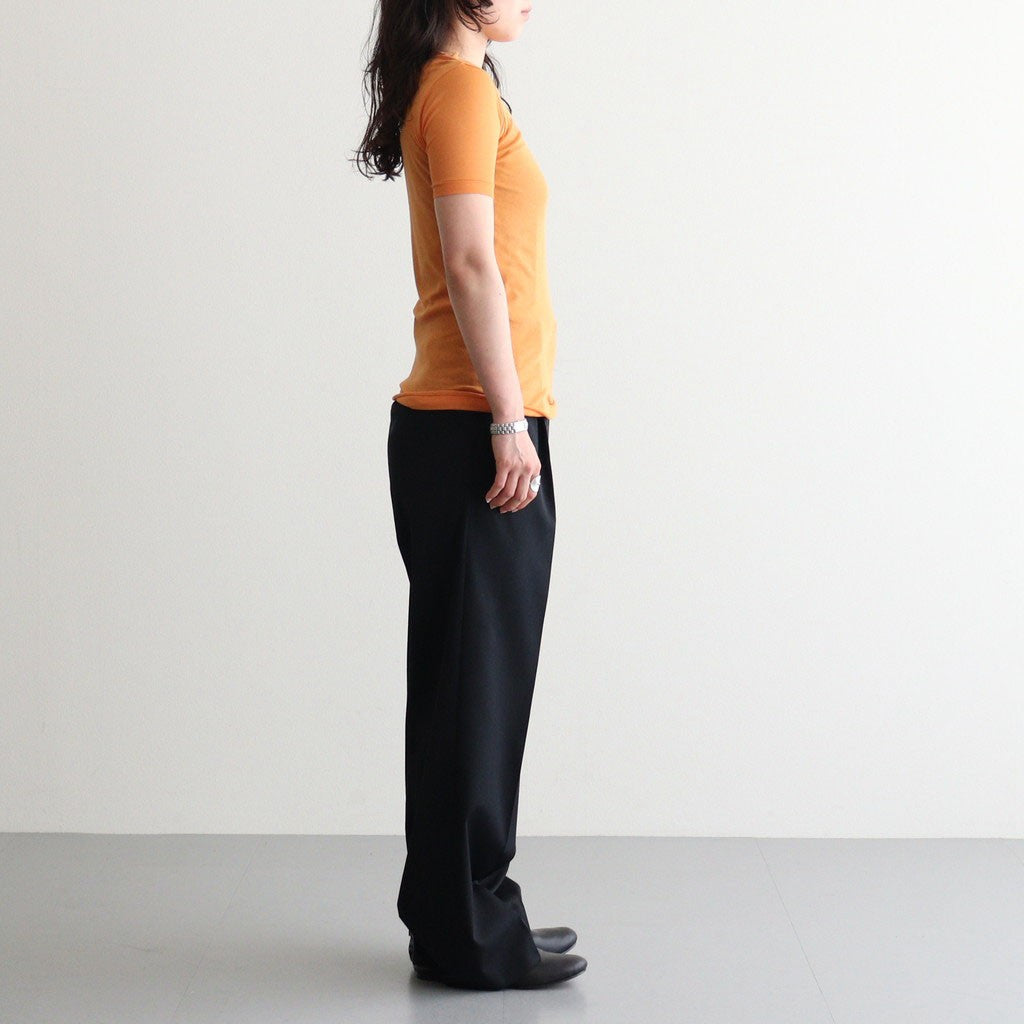 SUPER HIGH GAUGE SHEER RIB TEE #ORANGE [A00T03HF]