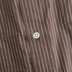 HRAFTeX S/S STRIPE SHIRT #BROWN STRIPE [FSC262-50008]
