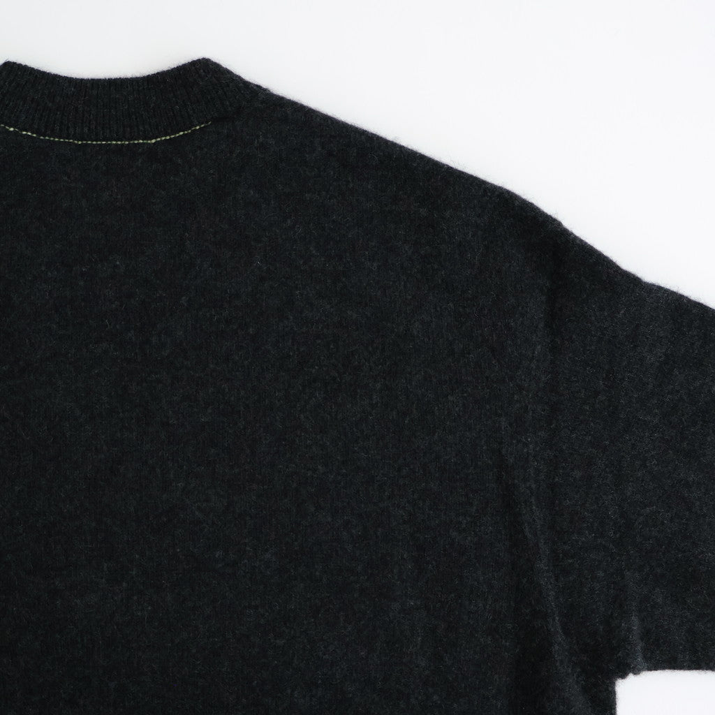 Cashmere Wholegarment Crewneck Sweater #CHARCOAL [YK25FW01116S]