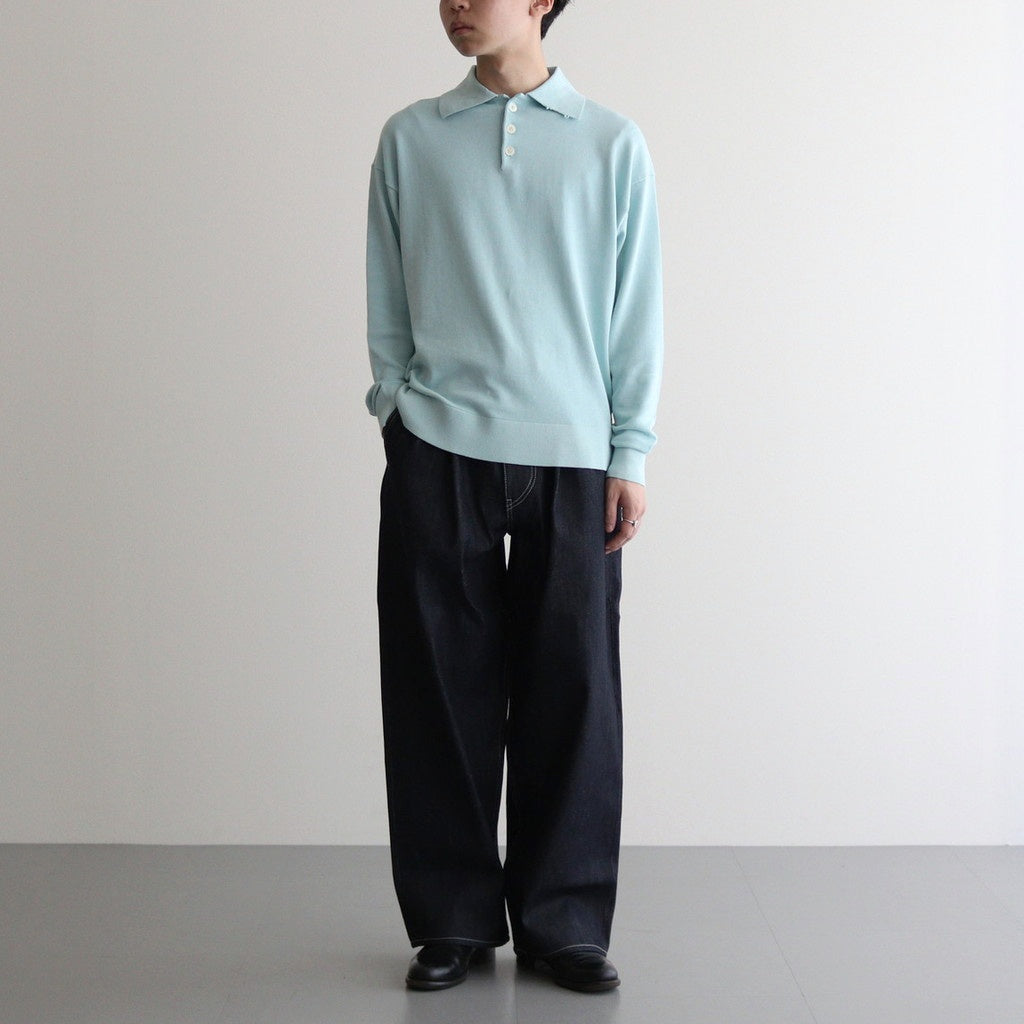 Selvage Denim Two Tuck Pants #INDIGO RIGID [GU251-40188RB]