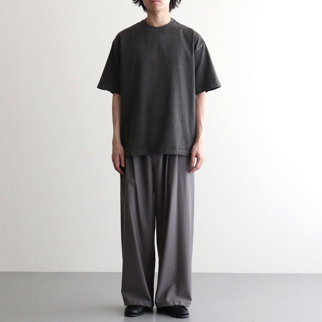 GARMENT-DYED YOKE T-SHIRT #CARBON [YK26SS01296CS]