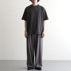 GARMENT-DYED YOKE T-SHIRT #CARBON [YK26SS01296CS]