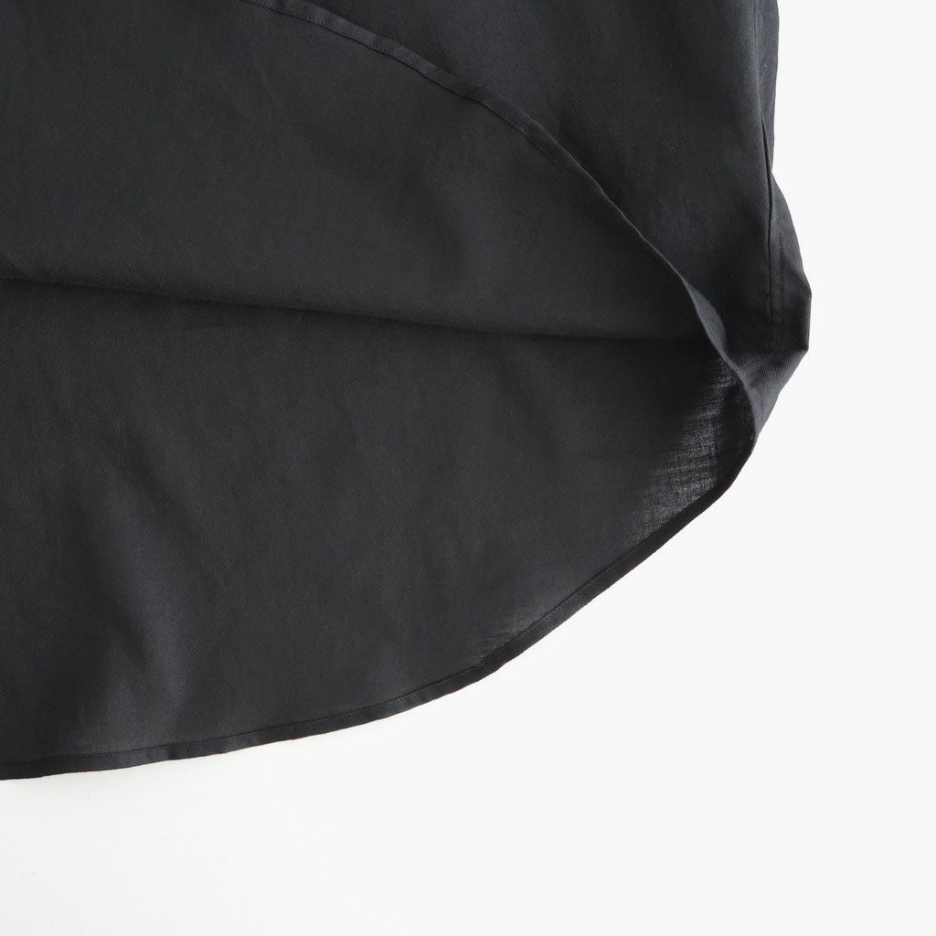 COTTON SILK OVERSIZED SS SHIRT #BLACK [ST.1498]
